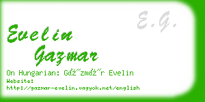 evelin gazmar business card